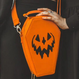 Spooky Pumpkin Sarg Handtasche Orange