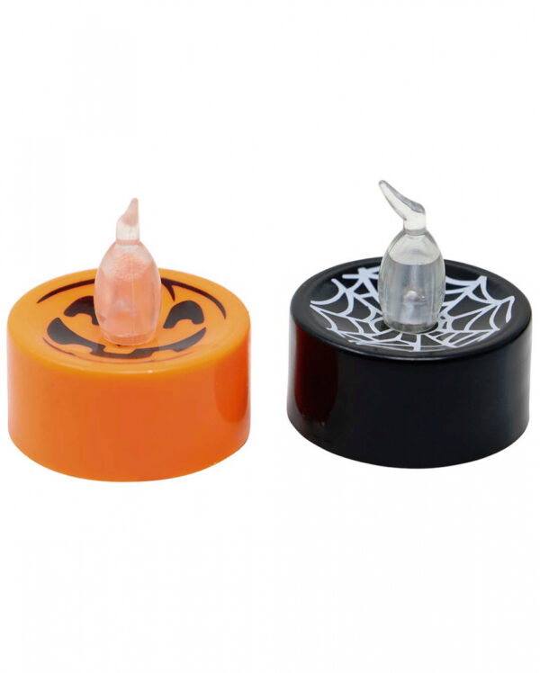 LED Teelicht mit Halloween Motiv 1 St.