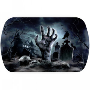 Halloween Zombie Friedhof Tablett