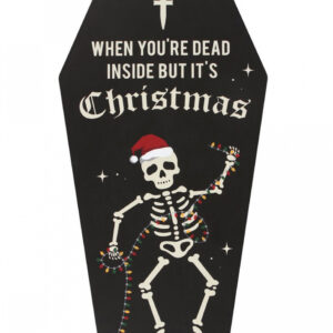 "Dead Inside Coffin" Cryptmas Sarg Wandbild