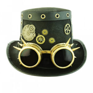 Steampunk Zylinder mit Fliegerbrille