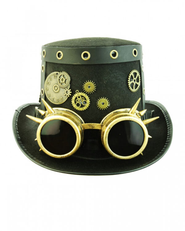 Steampunk Zylinder mit Fliegerbrille