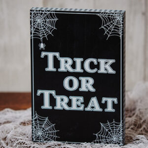 Halloween Trick or Treat Block Aufsteller