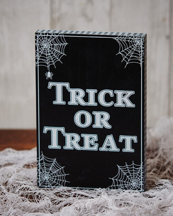 Halloween Trick or Treat Block Aufsteller