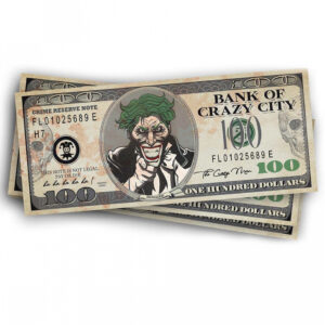 Bank of Crazy City 100 Dollar Scheine Spielgeld