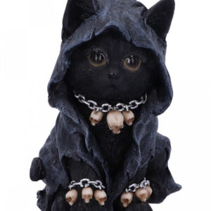 Reaper Katze mit Totenkopf Ketten 16cm