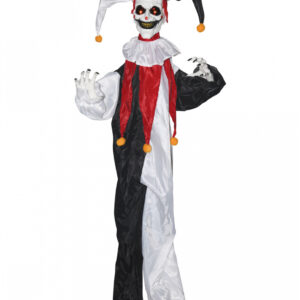 Animierte Horrorclown Hängefigur 144cm