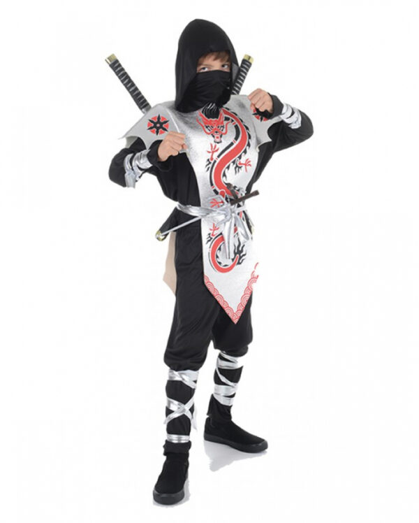 Deluxe Ninja Kinder Kostüm L (10-12 Jahre)