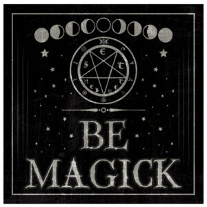 Gothic Metallschild "Be Magick" 20cm