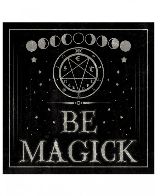 Gothic Metallschild "Be Magick" 20cm