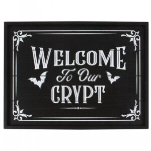 "Welcome to our Crypt" Wandbild 40cm