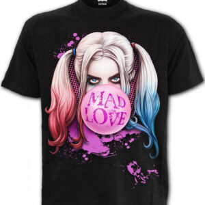 Harley Quinn Mad Love T-Shirt Black XXL