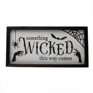 Halloween Wandbild "Something Wicked this Way comes" 40cm