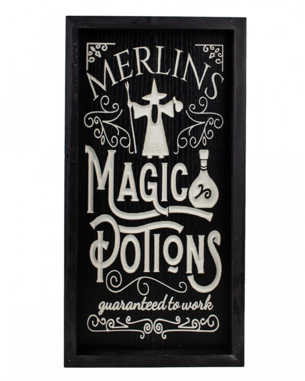 Halloween Wandbild "Merlins Magic Potions" 41cm