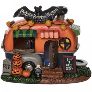 Leuchtender Pick Me Pumpkin Wagen 13cm