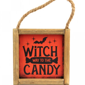 Halloween Wandbild "Witch Way to the Candy" 15cm