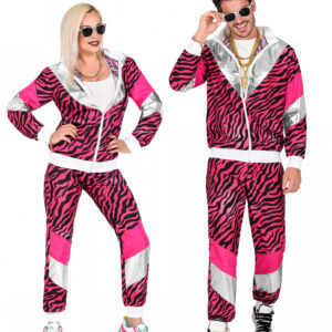 80er Jahre Pink Tiger Jogginganzug S-48