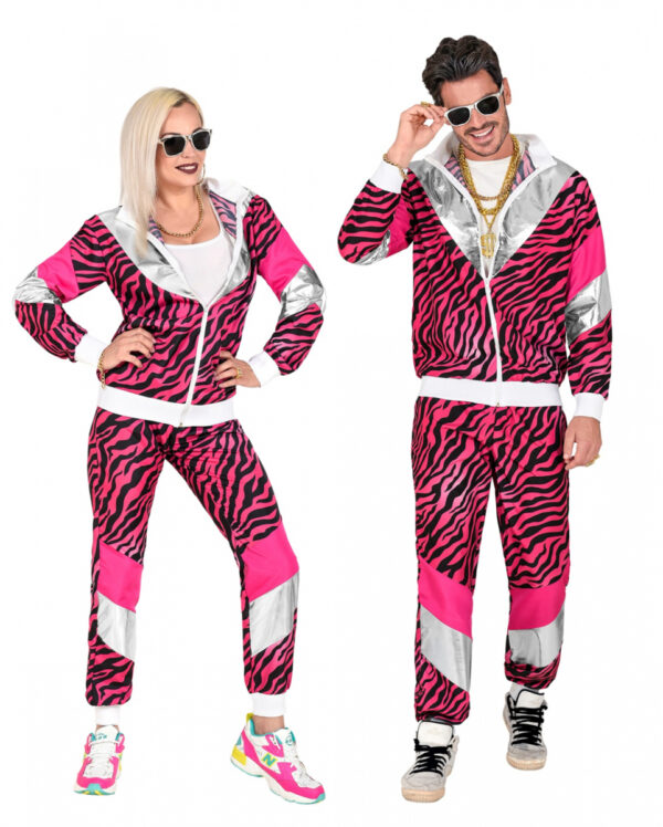 80er Jahre Pink Tiger Jogginganzug S-48