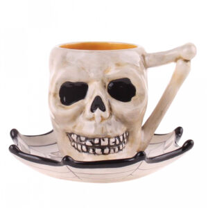 Totenkopf Tasse & Unterteller