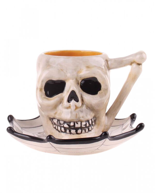 Totenkopf Tasse & Unterteller