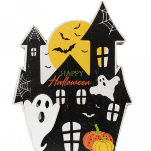 Happy Halloween Haunted House Aufsteller 12cm