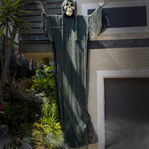 Gigantische Grim Reaper Hängedeko mit Licht 366cm