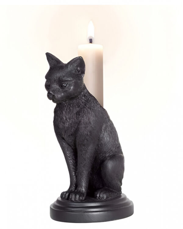 Faust's Katze Gothic Kerzenständer