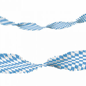 Weiß-Blaue Oktoberfest Rautengirlande 6m