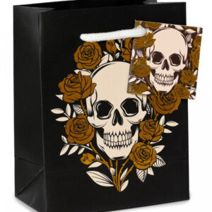 Skulls & Roses Geschenktasche 14x11cm