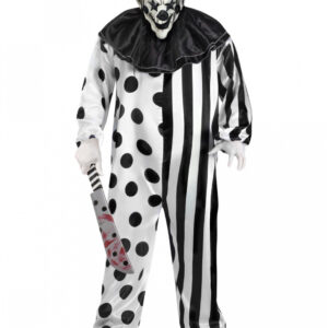 Killer Clown Kostüm mit Maske Plus Size