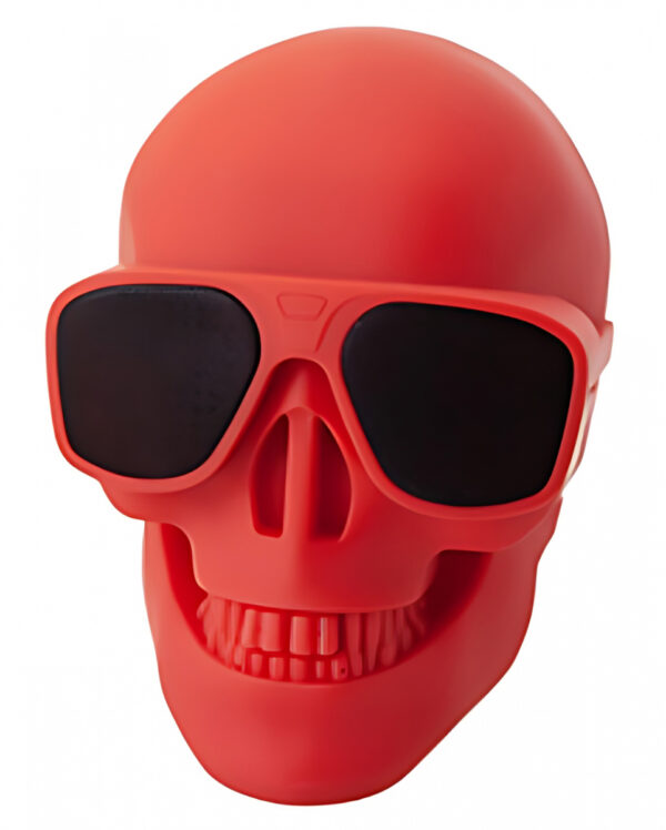 Roter Totenkopf Lautsprecher 13cm