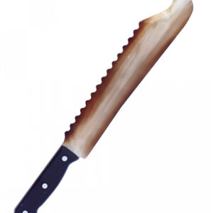 Rostiges Knochenmesser 36cm