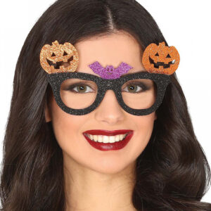 Glitter Kürbis Halloween Brille