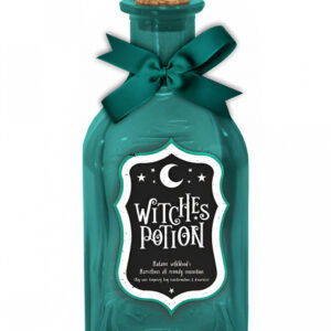 Halloween "Witches Potion" Deko Glasflasche 14cm