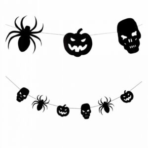 Halloween Silhouetten Papiergirlande 3m