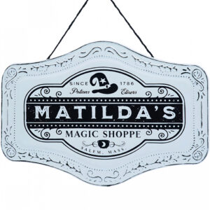 Matilda's Magic Shoppe Zinn Dekoschild 37cm