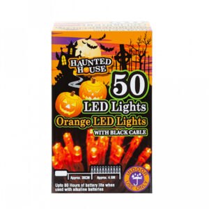 Lichterkette mit 50 LEDs Orange 5m