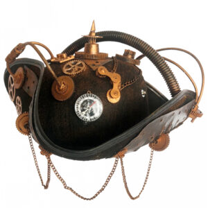 Steampunk Dreispitz Piratenhut "Nautilus" aus Filz