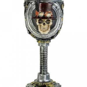 Totenkopf Steampunk Kelch 19cm