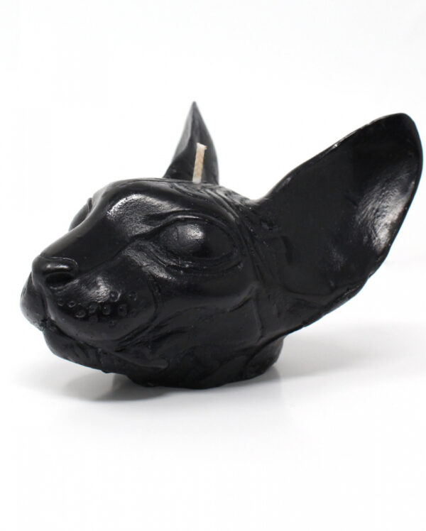 Black Sphynx Gothic Duftkerze 8x10cm