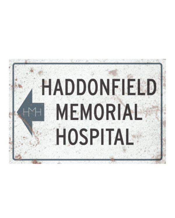 Halloween 2 Haddonfield Hospital Metallschild