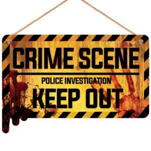 Crime Scene Keep Out Holzschild 35x20cm