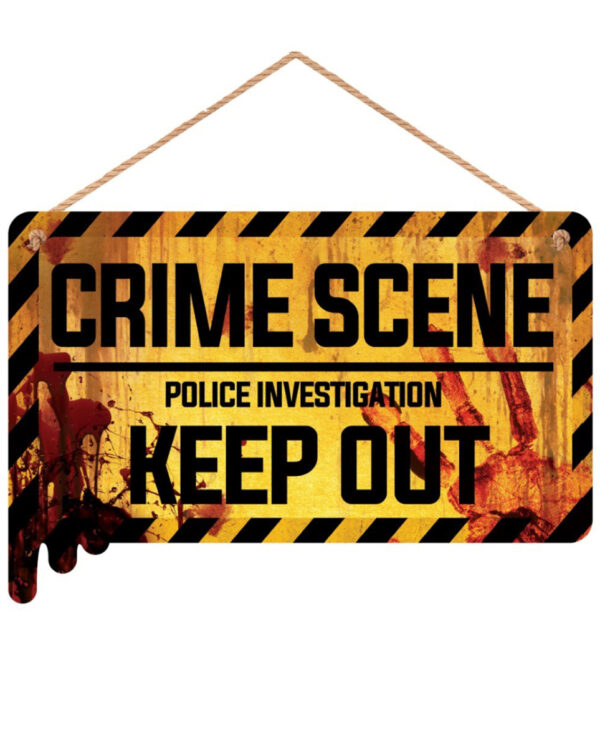 Crime Scene Keep Out Holzschild 35x20cm