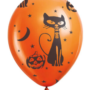 Halloween Katze & Kürbis Ballons 10 St.