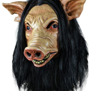 Torture Pig Maske mit Haaren