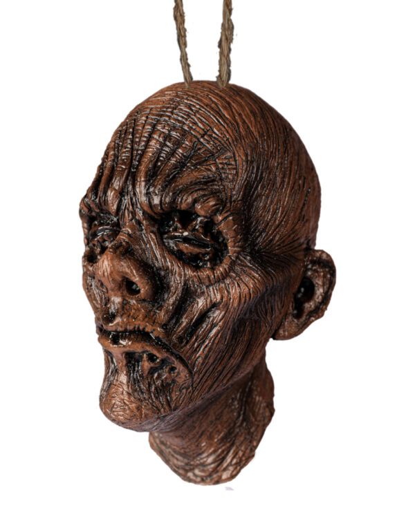 Voodoo Shrunken Head Mini Maske Hängefigur 15cm